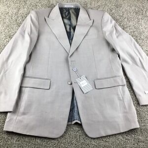 VINCI Philosophy Mens 44L‎ Regular Fit V2RK-4 Oatmeal 3 Piece Suit 44L 38W - NWT